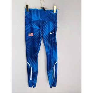 Nike Dri-FIT Team USA Speed Women's Mid-Rise 7/8 Running Leggings Size Small